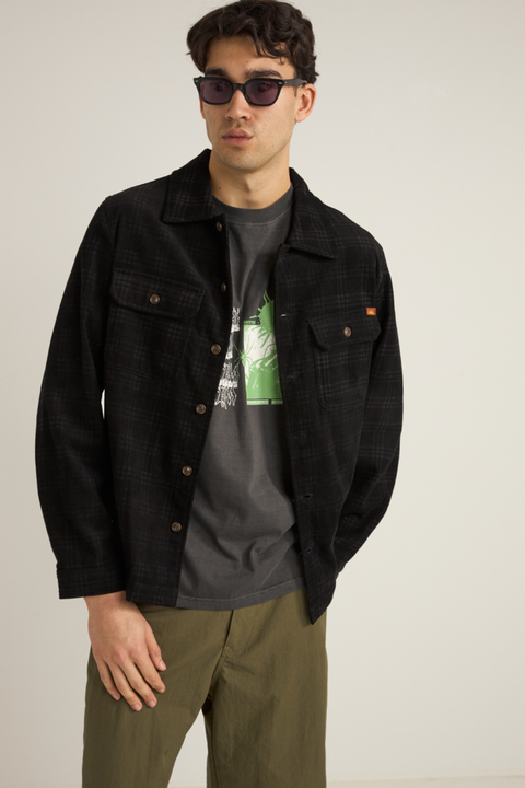 CORD CHECK overshirt
