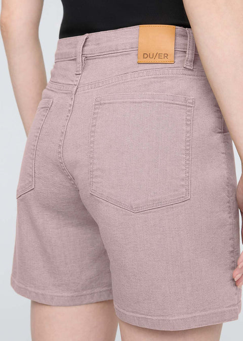 STRETCH CANVAS high rise shorts
