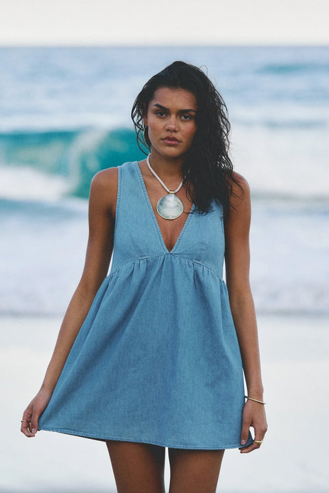 PRESLEY denim mini dress