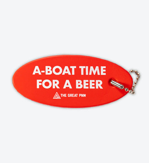 A-BOAT TIME floatie keychain