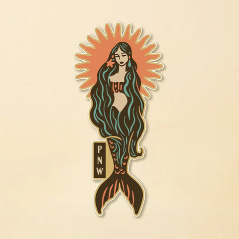 PNW MERMAID sticker