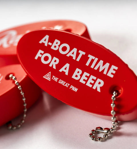 A-BOAT TIME floatie keychain