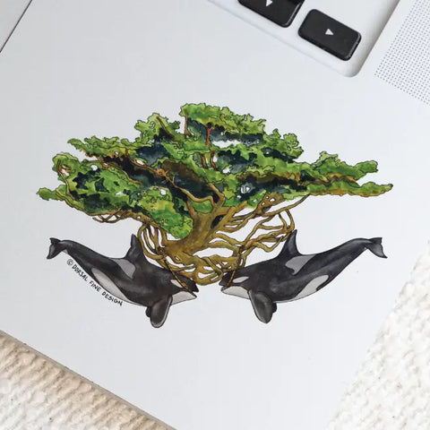 ORCA TREE OF LIFE sticker