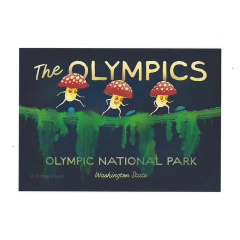 THE OLYMPICS postcard