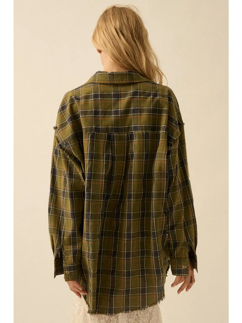 FABLE plaid overshirt
