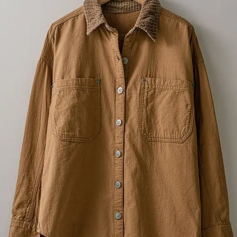 SOOKE corduroy collar shirt