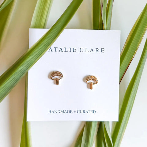 CARTOON MUSHROOM stud earrings