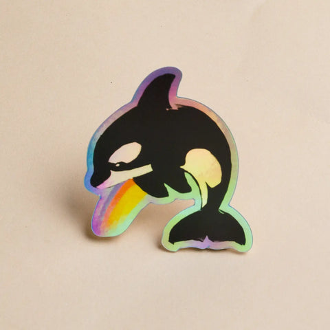 RAINBOW ORCA sticker