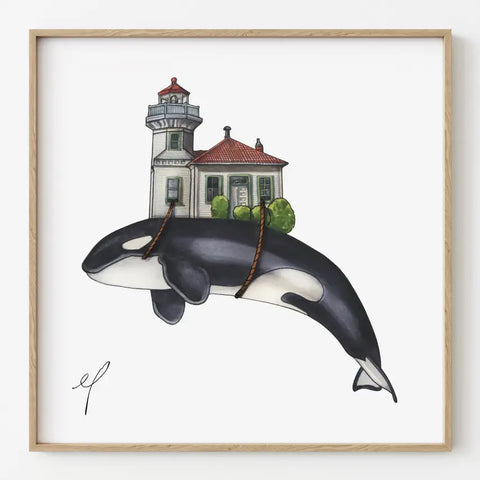 ORCA LIGHTHOUSE print