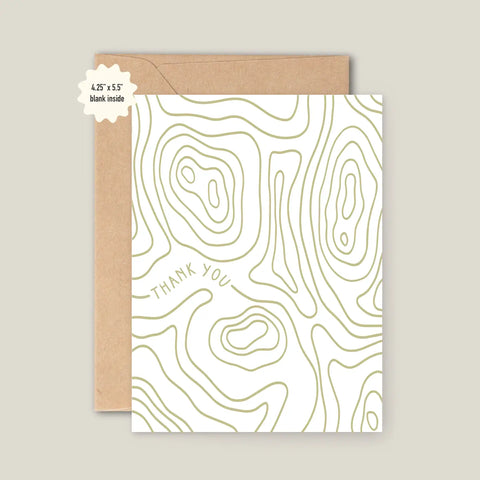 TOPO THANK YOU card