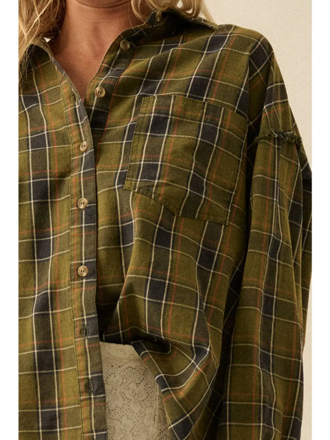 FABLE plaid overshirt