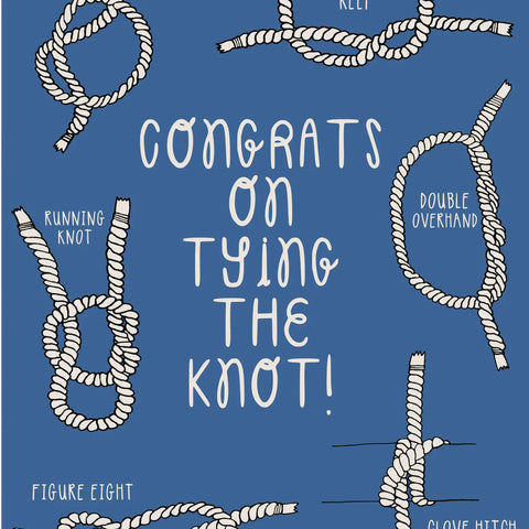 TYING THE KNOT wedding card