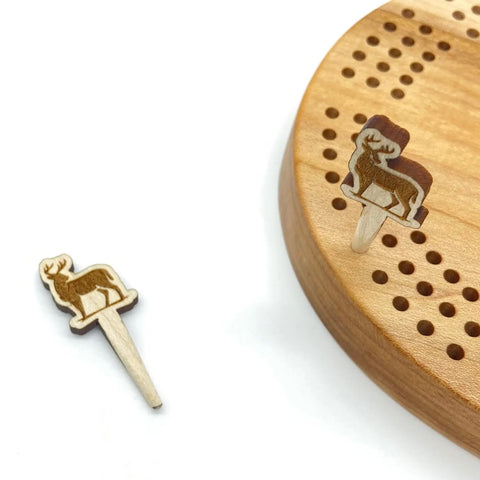 CARVED cribbage pegs