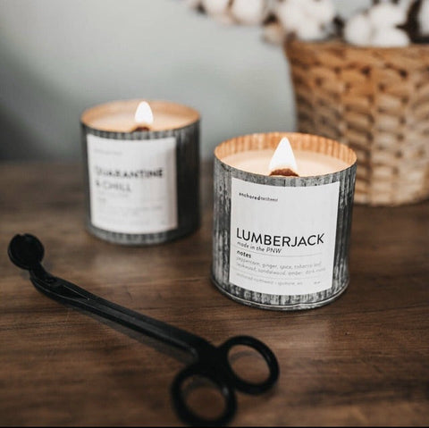 FRASER FIR rustic tin candle