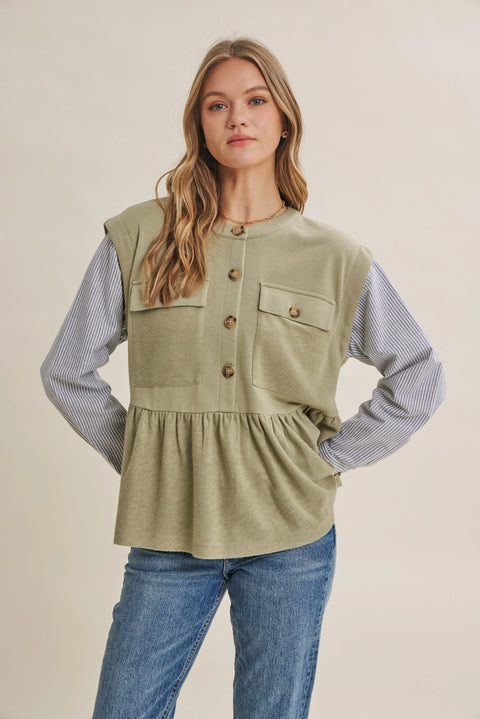 SLOW AFTERNOON layering top